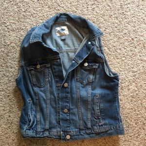 Old navy denim vest